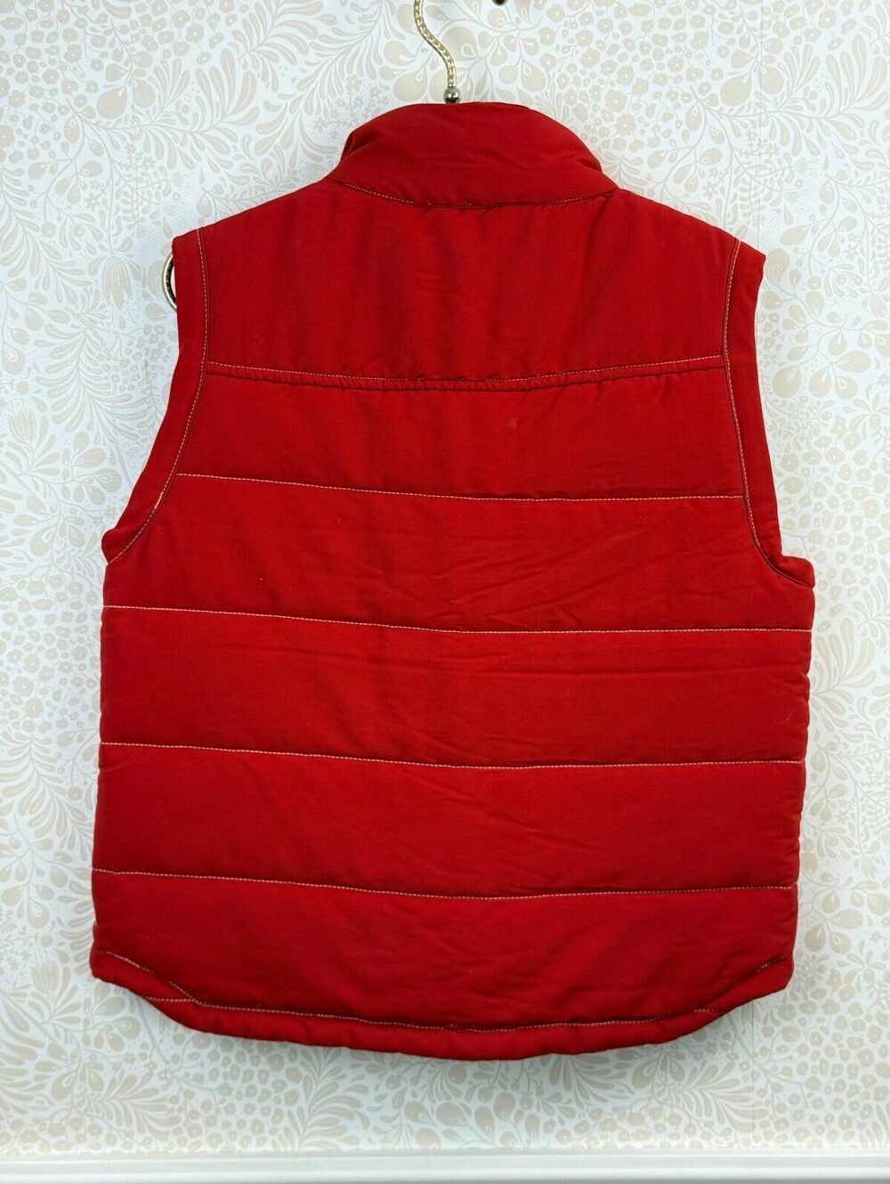 Toad&Co Canoe Red Forester Pass Plaid Lining Puffer Vest - Size - Medium - Picture 4 of 10